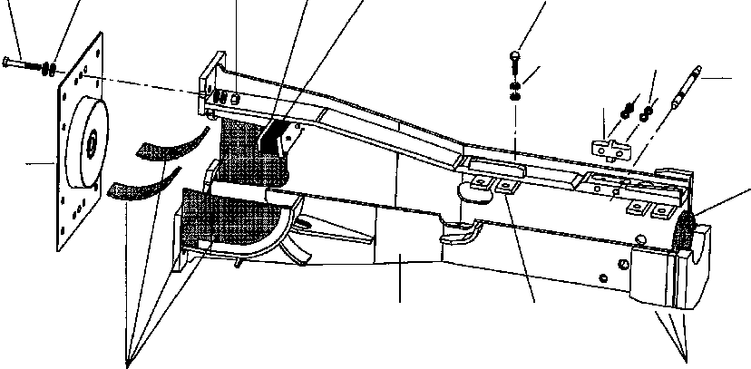 Cradle repair kit WG86507209 KOMATSU