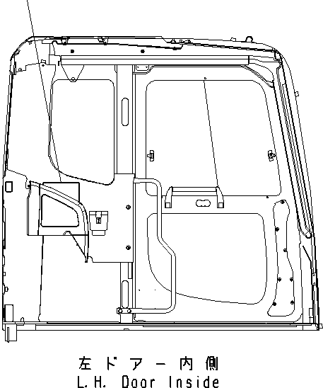 Decal, Lubrication Chart, Lubrication, 100 Hours 203-00-11320 KOMATSU