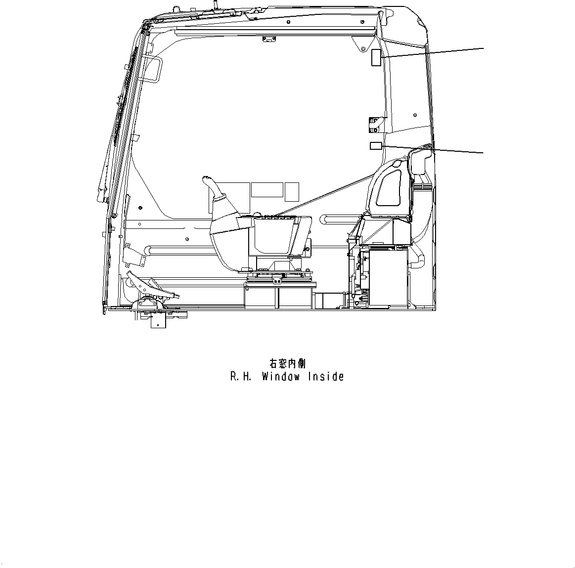 Табличка безопасности 09803-A0480 KOMATSU