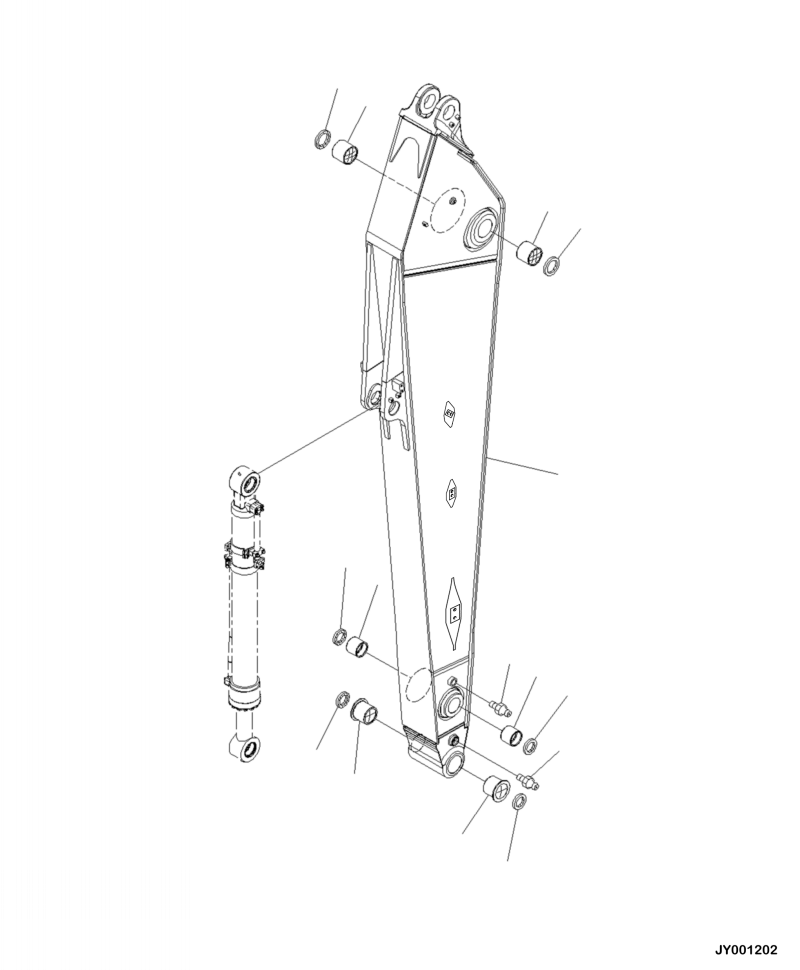 ARM ASSEMBLY, LONG 207-943-A110 KOMATSU