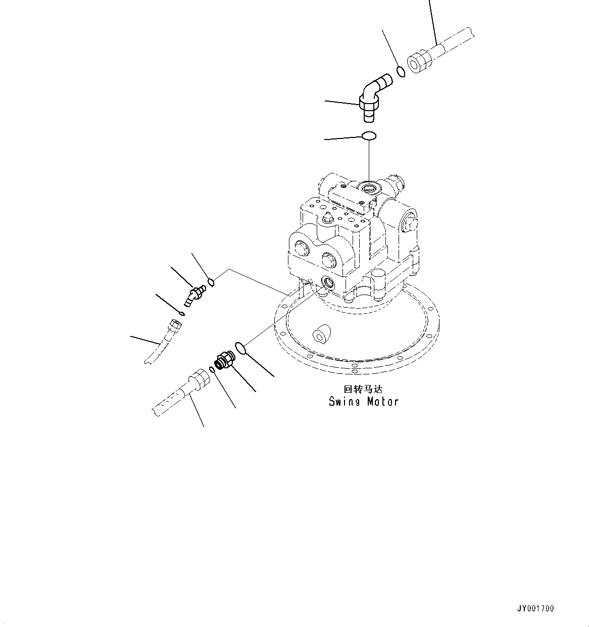 Hose(Drain Piping,Extreme Cold Area Specification (-40 deg C)) (02771-105A9) KOMATSU