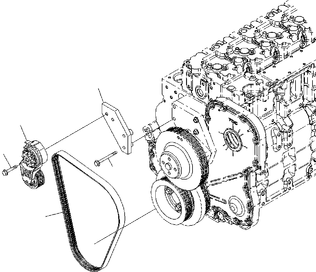 Ремень 6743-61-3720 KOMATSU