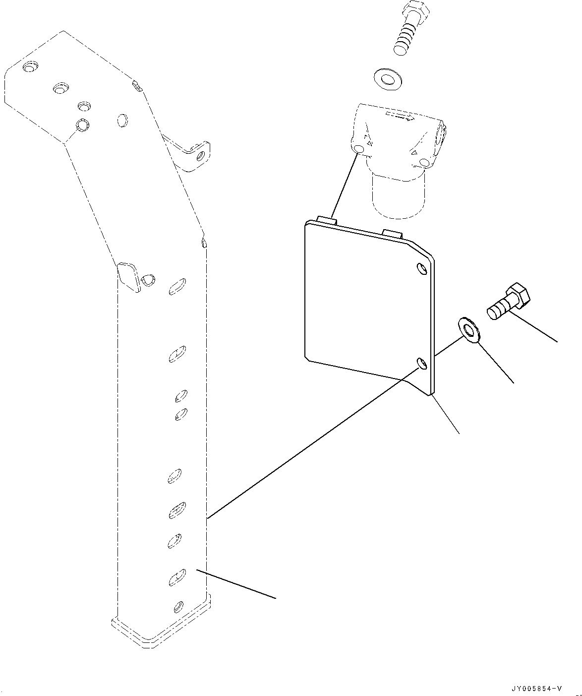 Frame(Side Cover L.H.) (208-54-77852) KOMATSU