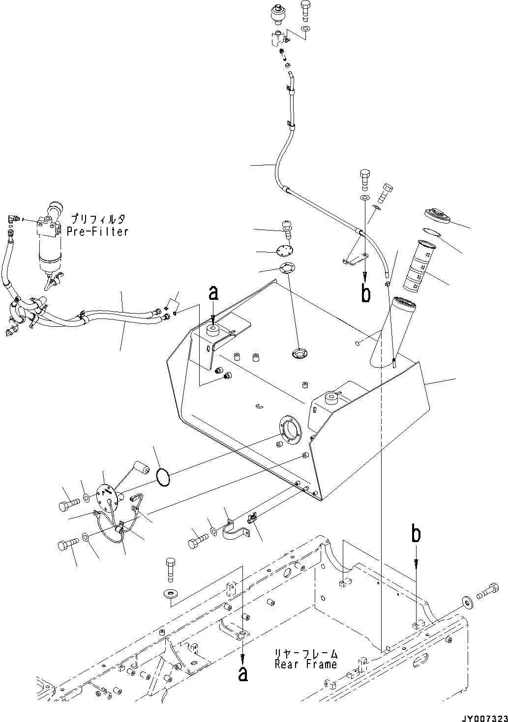Бак топливный 417-04-45110 KOMATSU