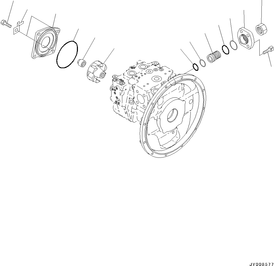 Гайка 708-3D-11630 KOMATSU
