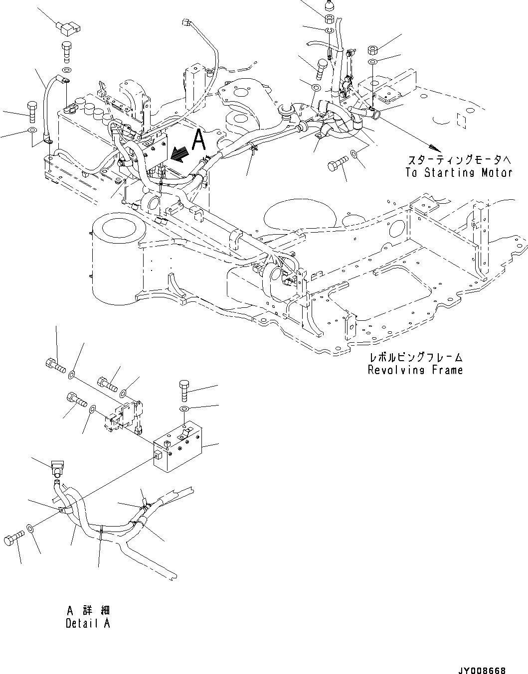 Кабель 22M-06-32110 KOMATSU