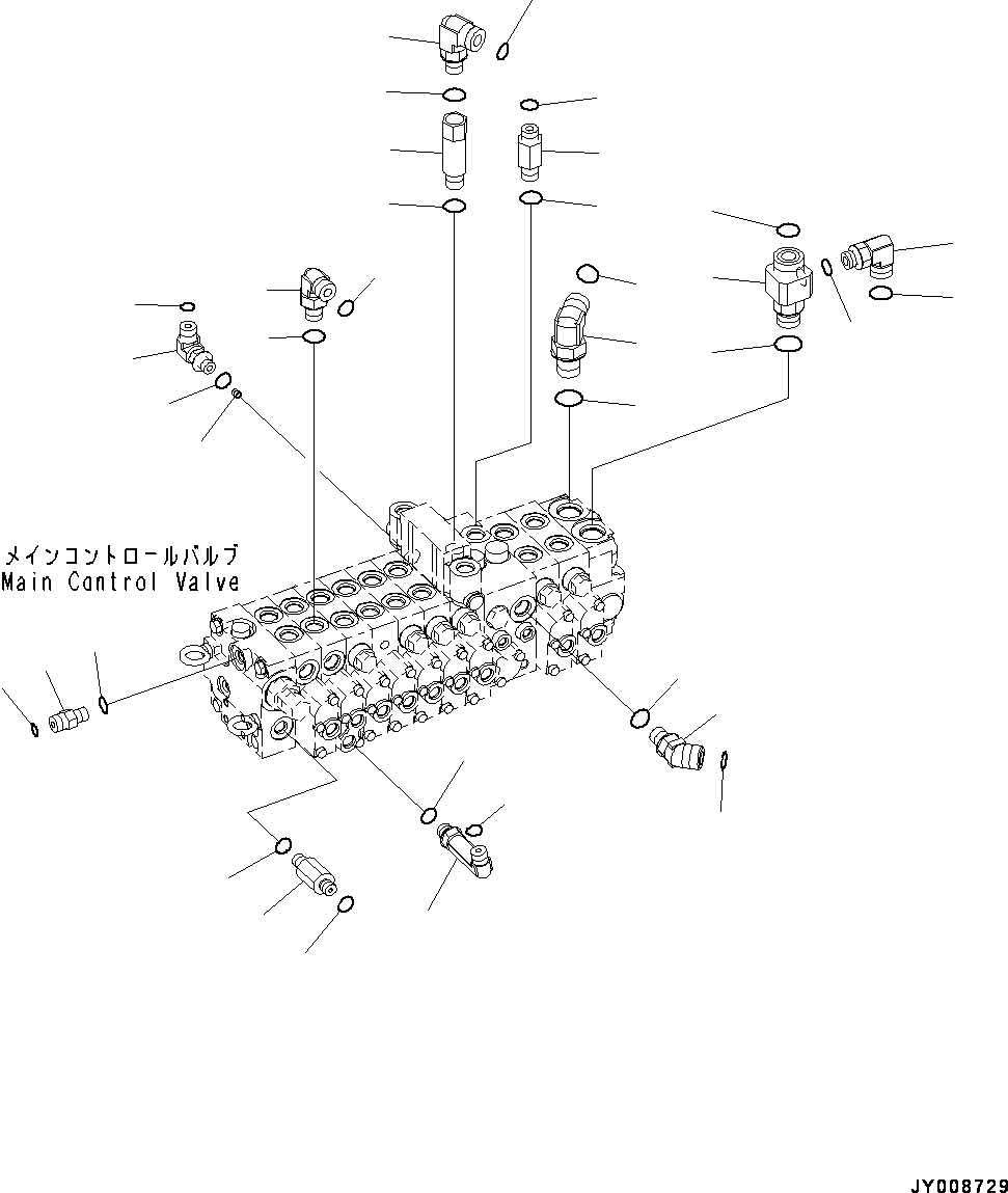 Угольник 22M-62-R1461 KOMATSU