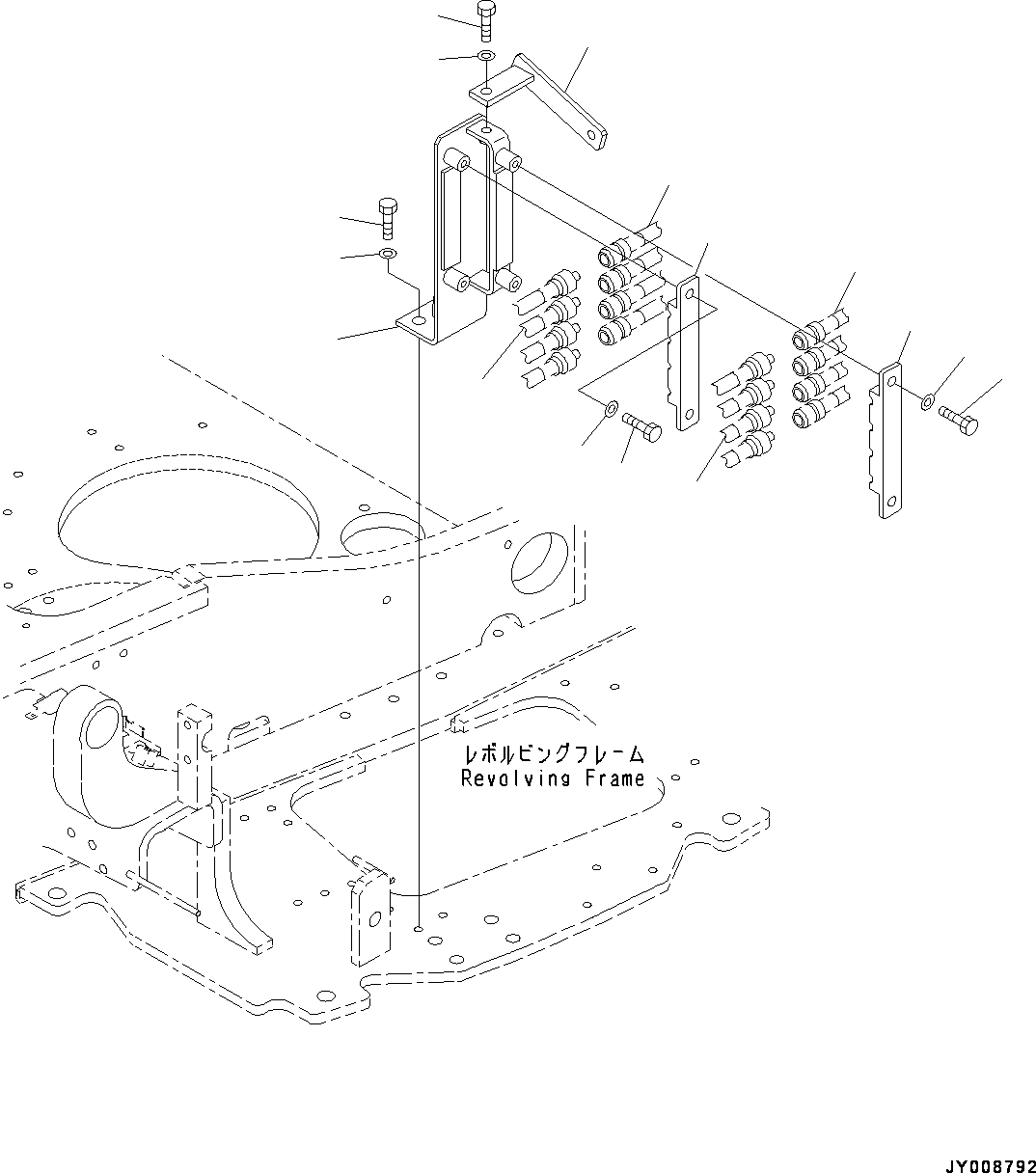 Hose(Cab,PPC Piping, R.H.) (22F-62-33260) KOMATSU