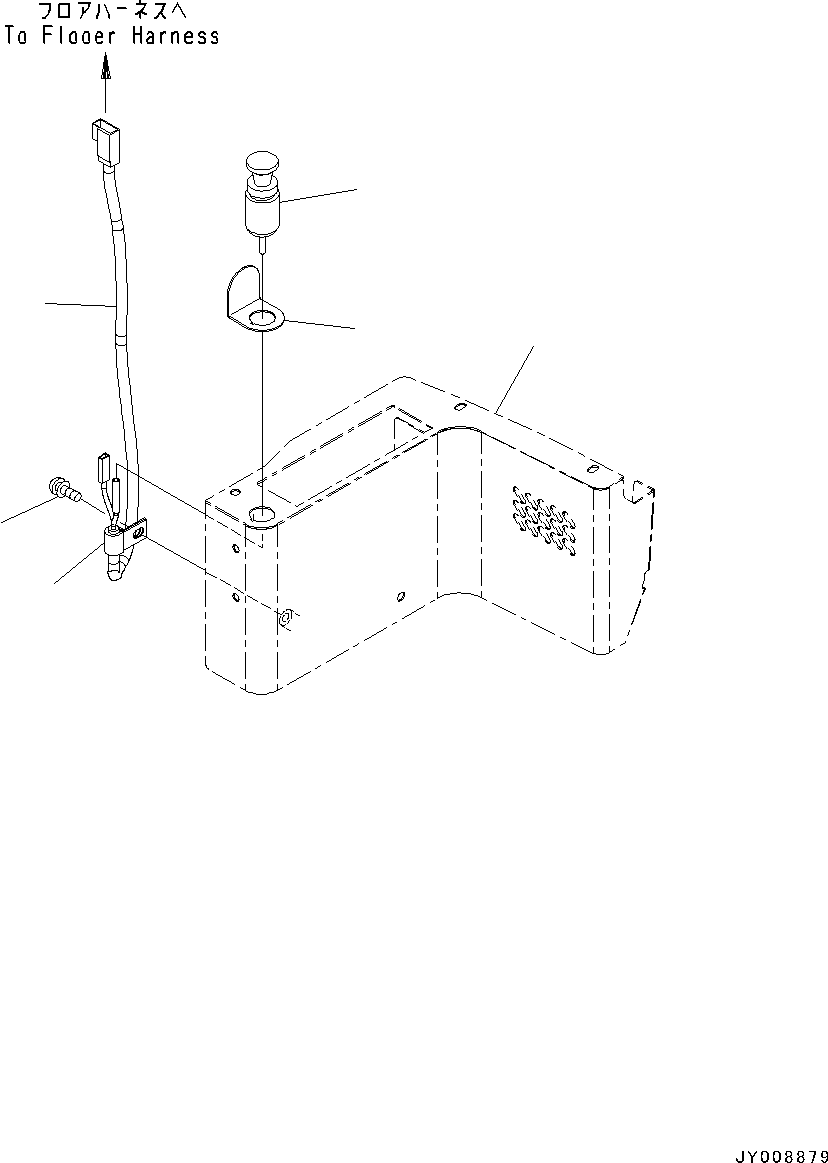 Cover(Radio,AM-FM Radio) (22F-54-35820) KOMATSU