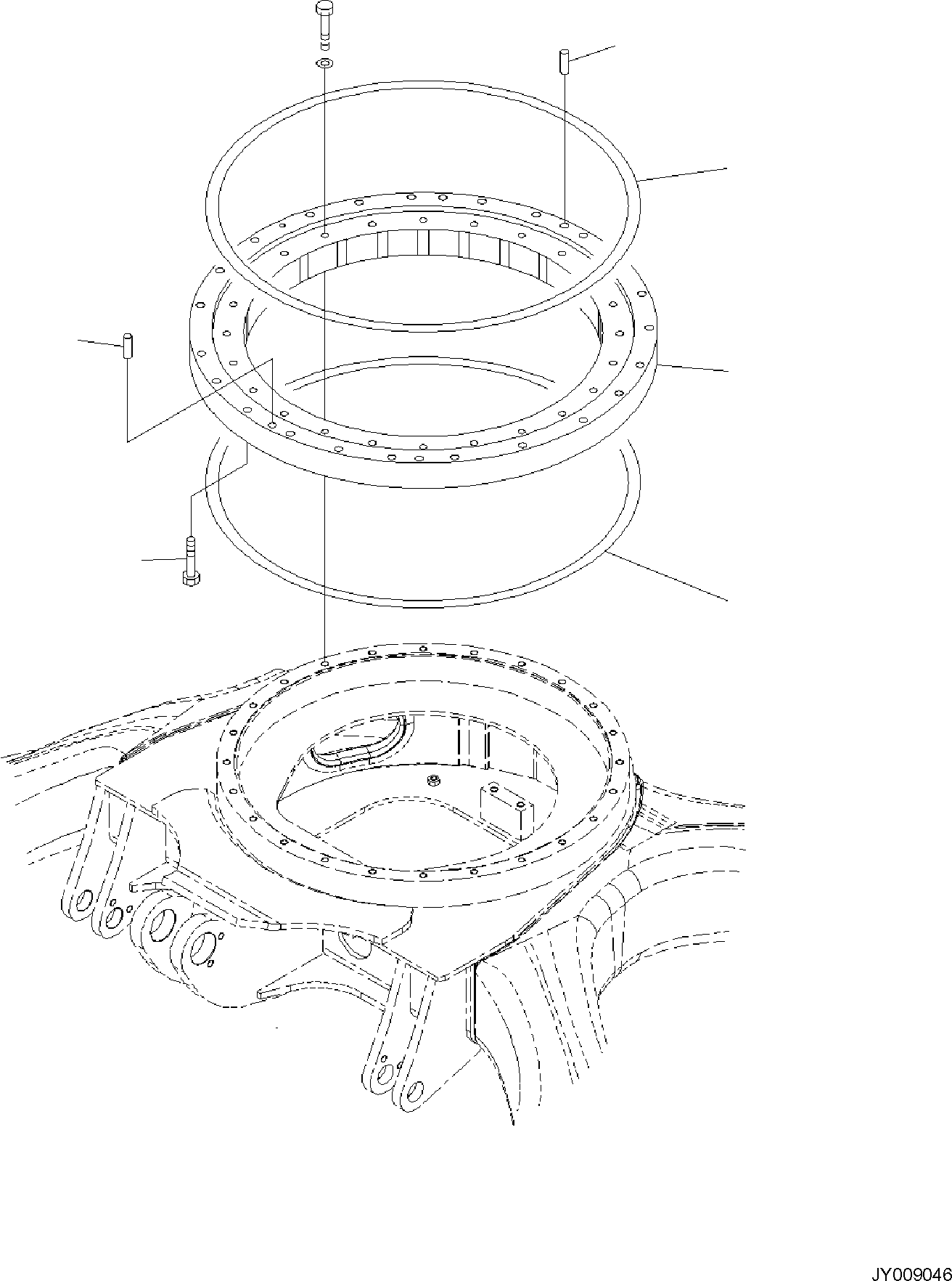 SWING CIRCLE, ASSEMBLY 22M-25-R1102 KOMATSU