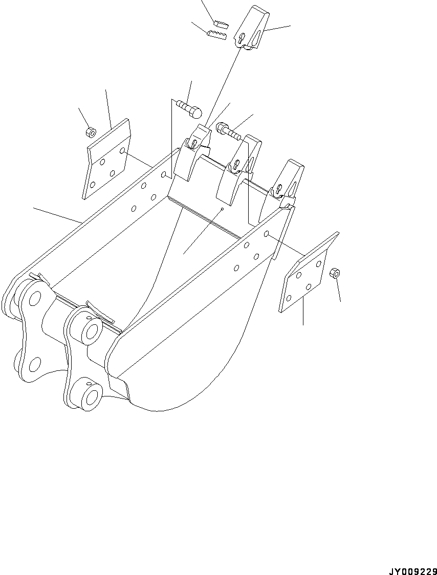 Bucket Assembly 22M-70-00331 KOMATSU