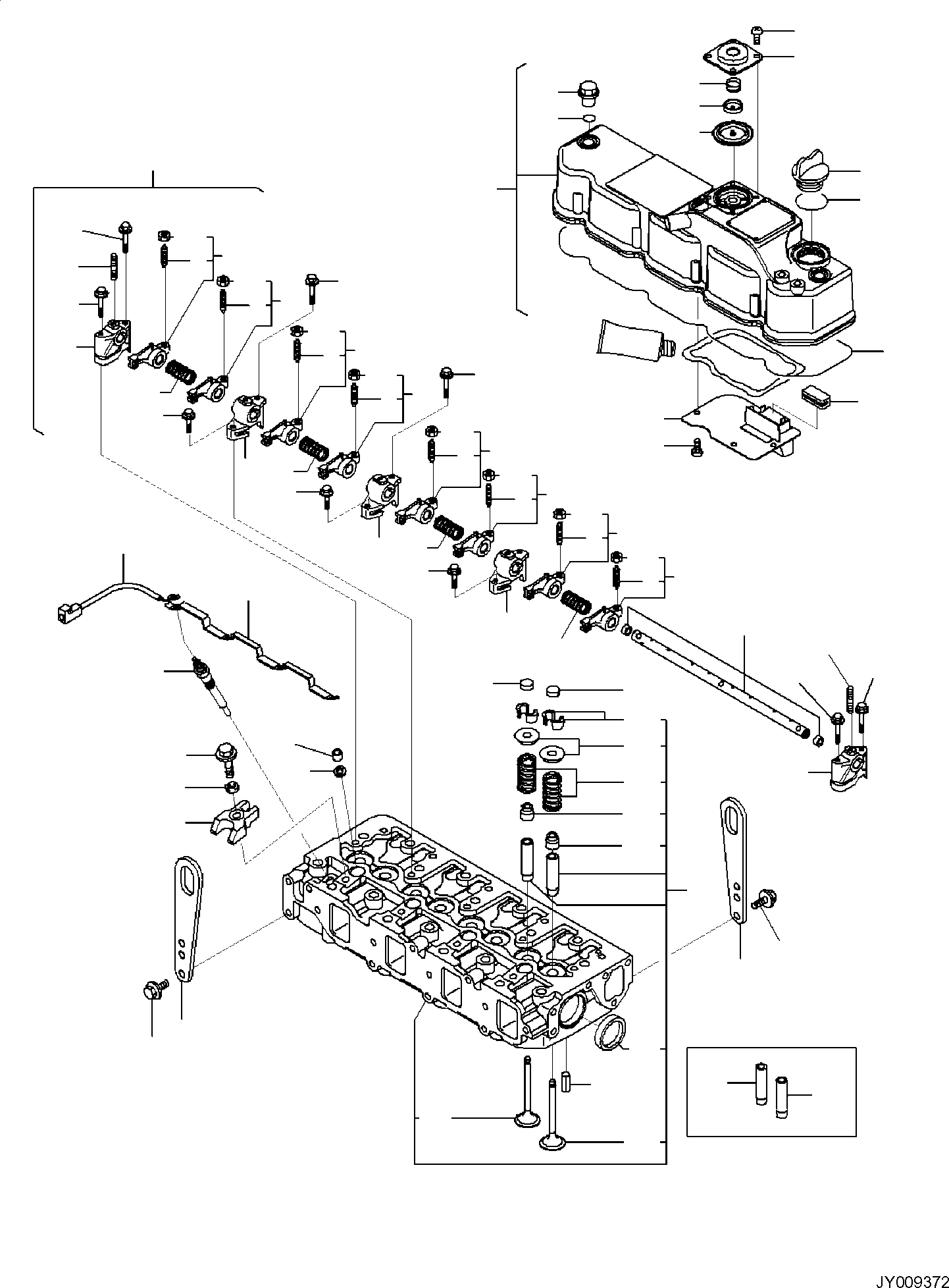 CYLINDER HEAD, ASSEMBLY YM129604-11700 KOMATSU