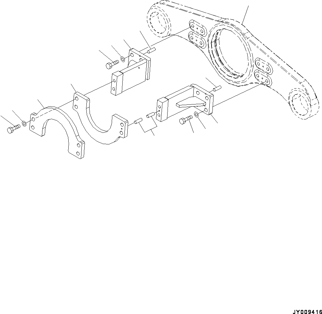 Цапфа (ГТР и КПП, крепление) (561-16-82111) KOMATSU