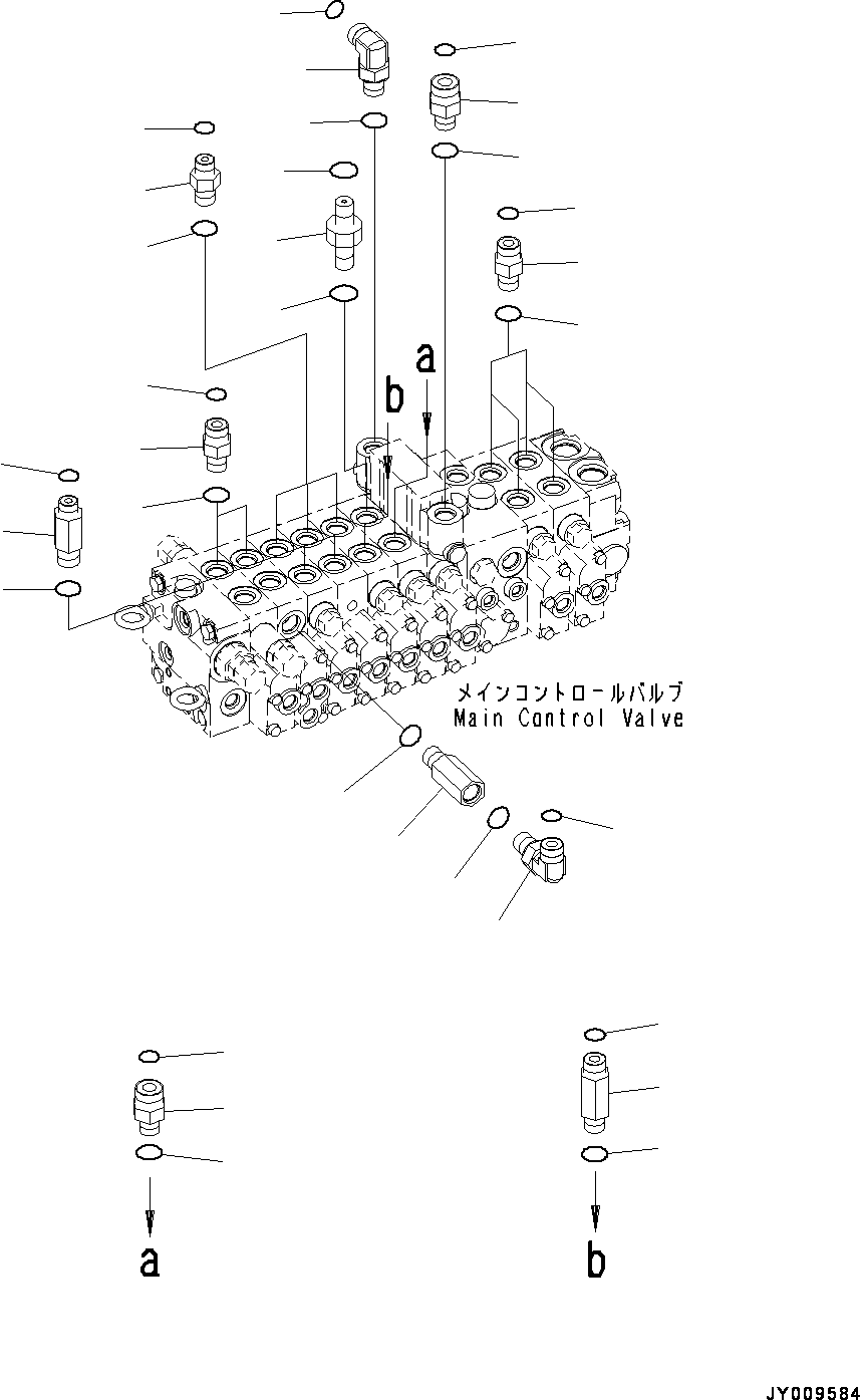 Соединительный штуцер 22N-910-R110 KOMATSU