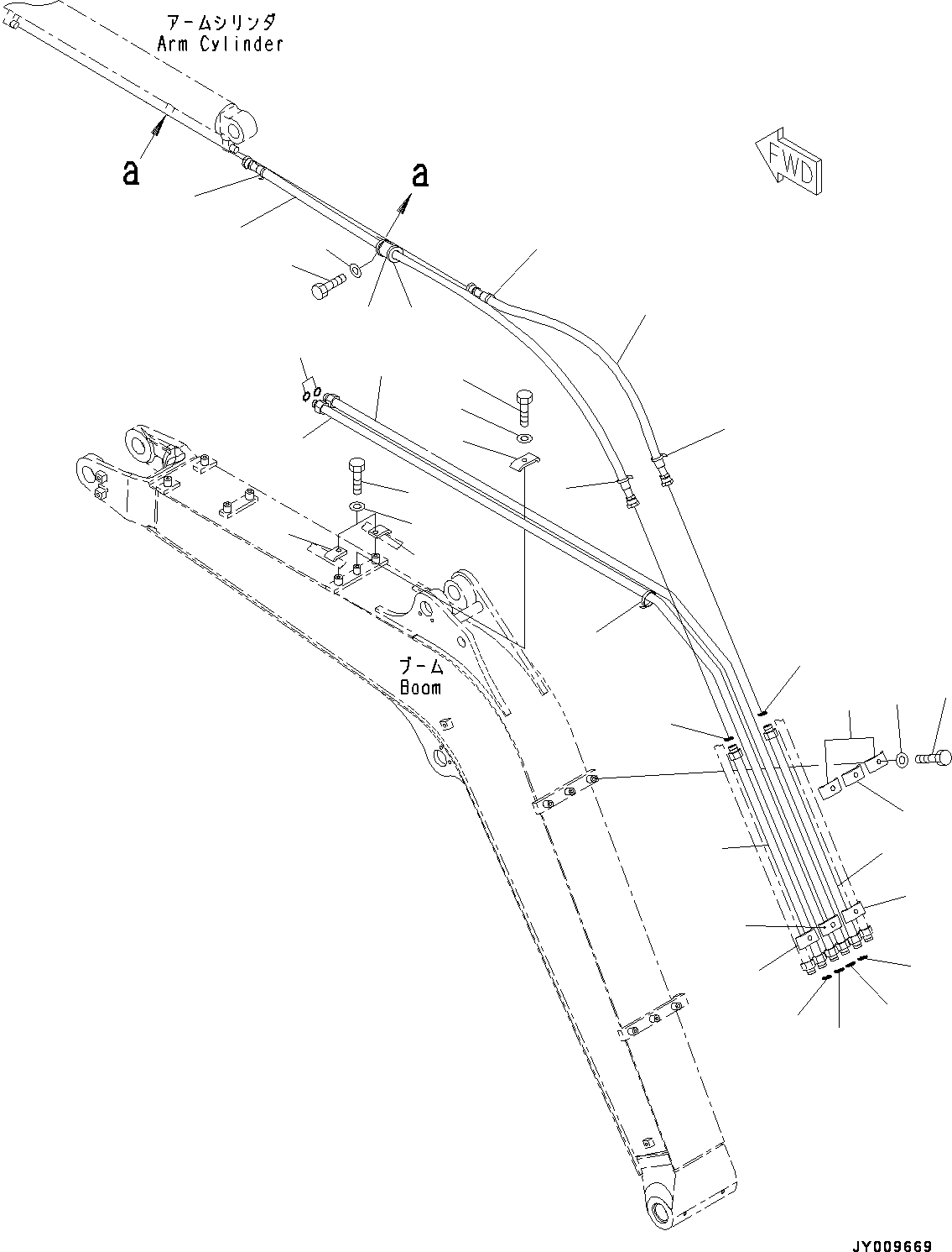 Шланг с торцевым уплотнением 02765-B0508 KOMATSU