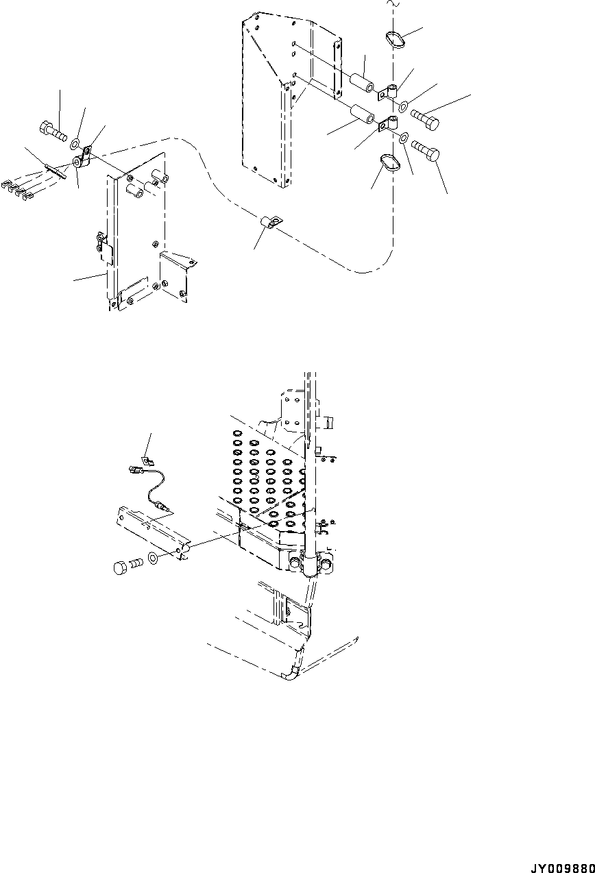 Кронштейн (электропроводка, кронштейн) (561-06-82672) KOMATSU