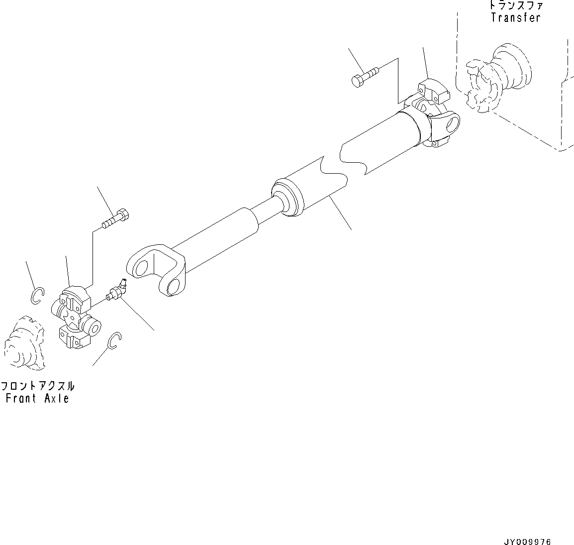 Propeller Shaft Assembly, Front 42A-20-51100 KOMATSU