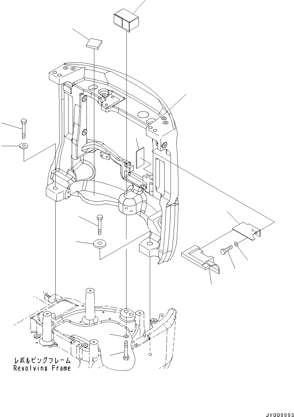 Counterweight 22J-46-35211 KOMATSU