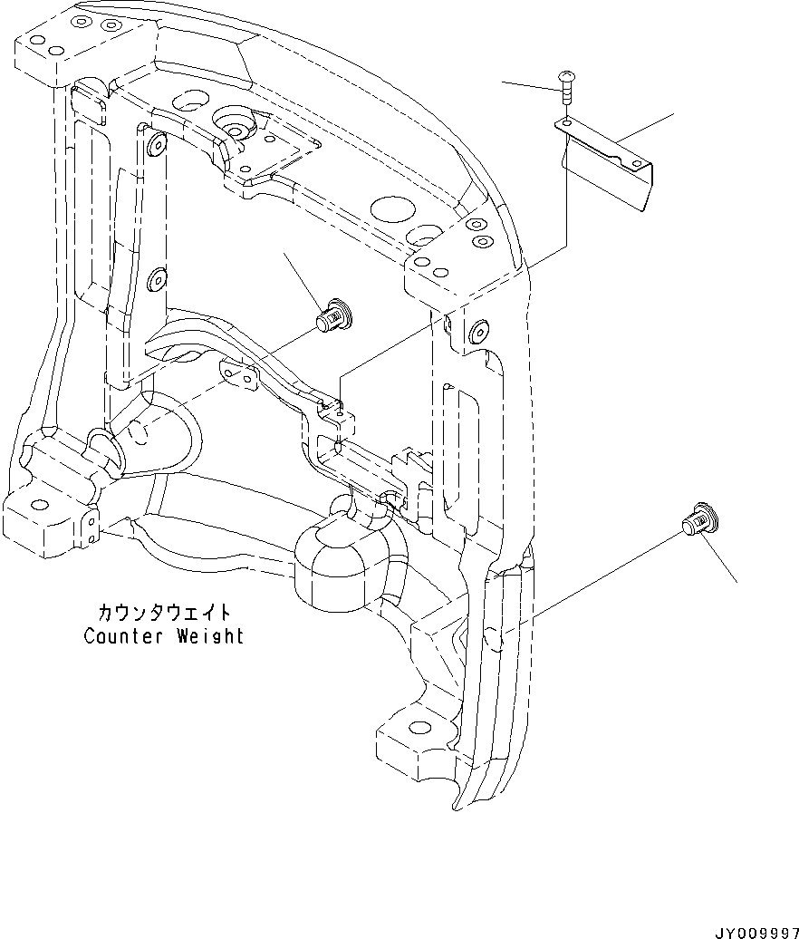 Крышка 22J-46-35260 KOMATSU