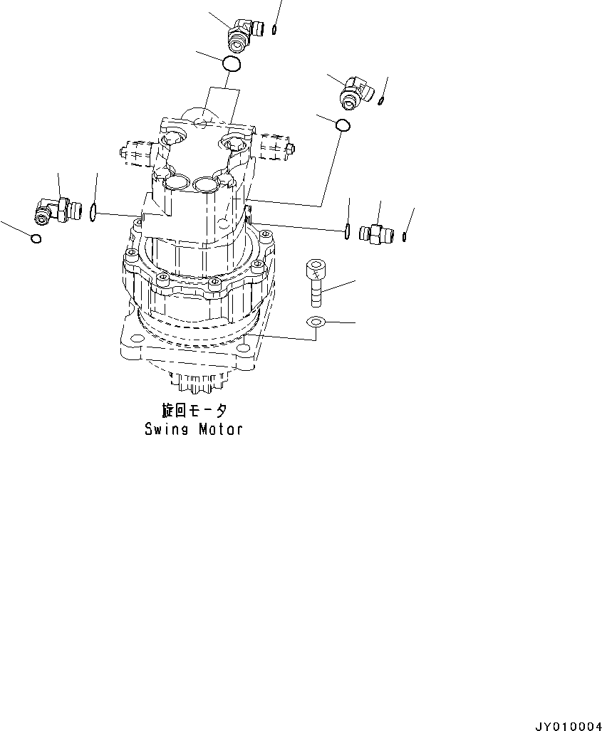 Угольник в сборе 22J-62-36270 KOMATSU