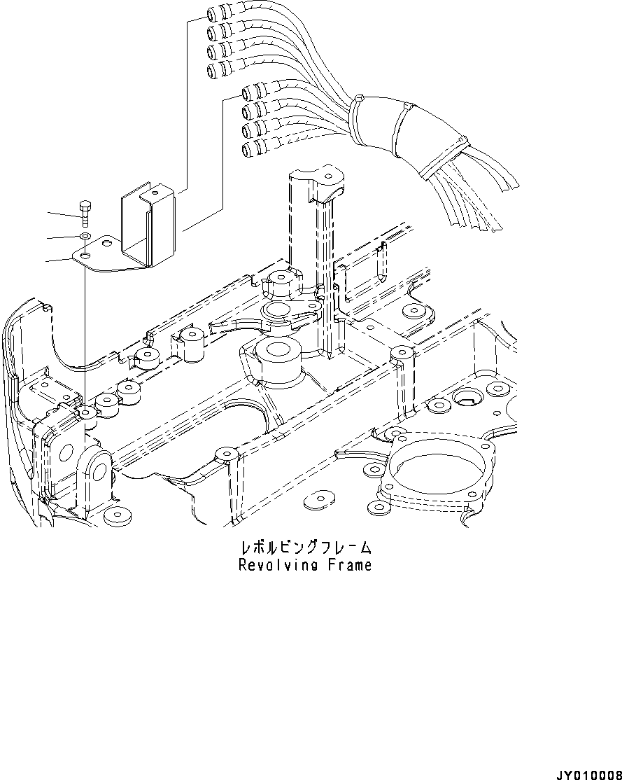 Кронштейн 22J-60-35841 KOMATSU