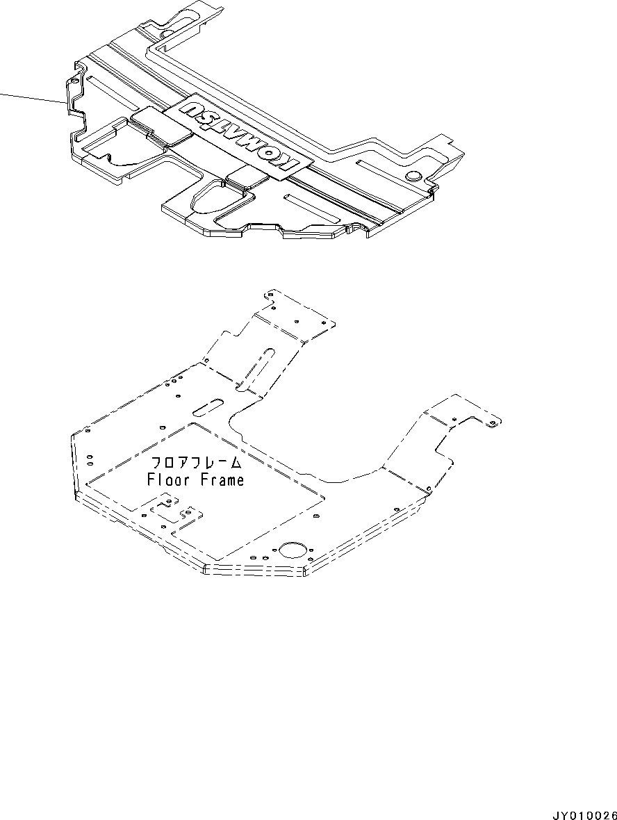 Коврик пола 42A-54-54244 KOMATSU