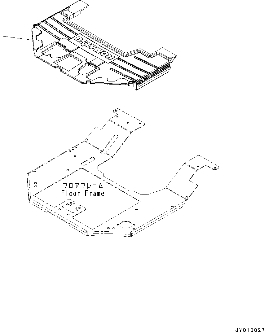 Коврик пола 42A-54-54214 KOMATSU