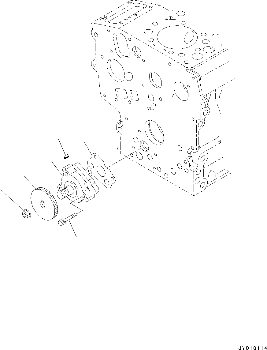 Гайка с фланцем KT02771-50100 KOMATSU