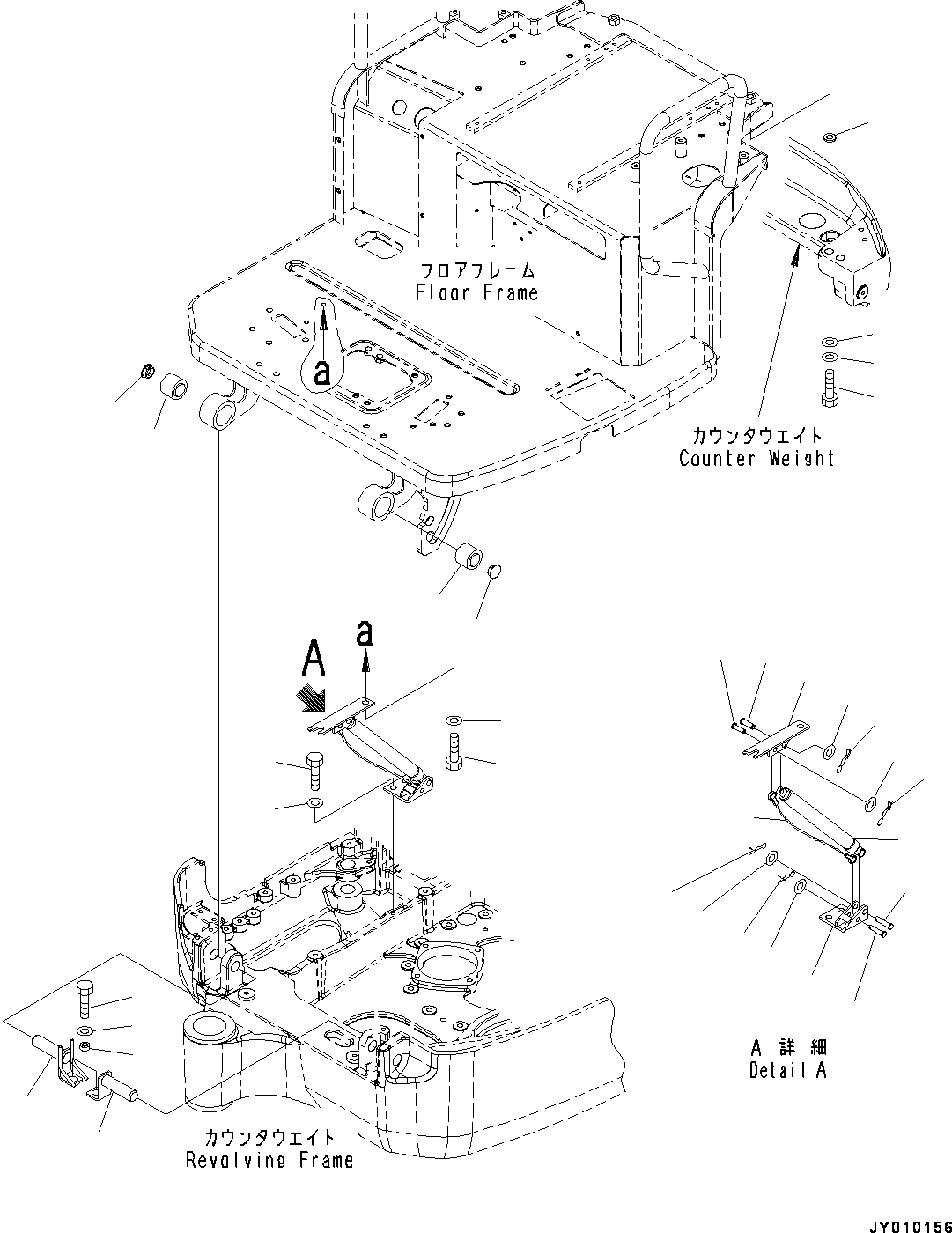 Spring Assembly, Gas 22J-54-37210 KOMATSU
