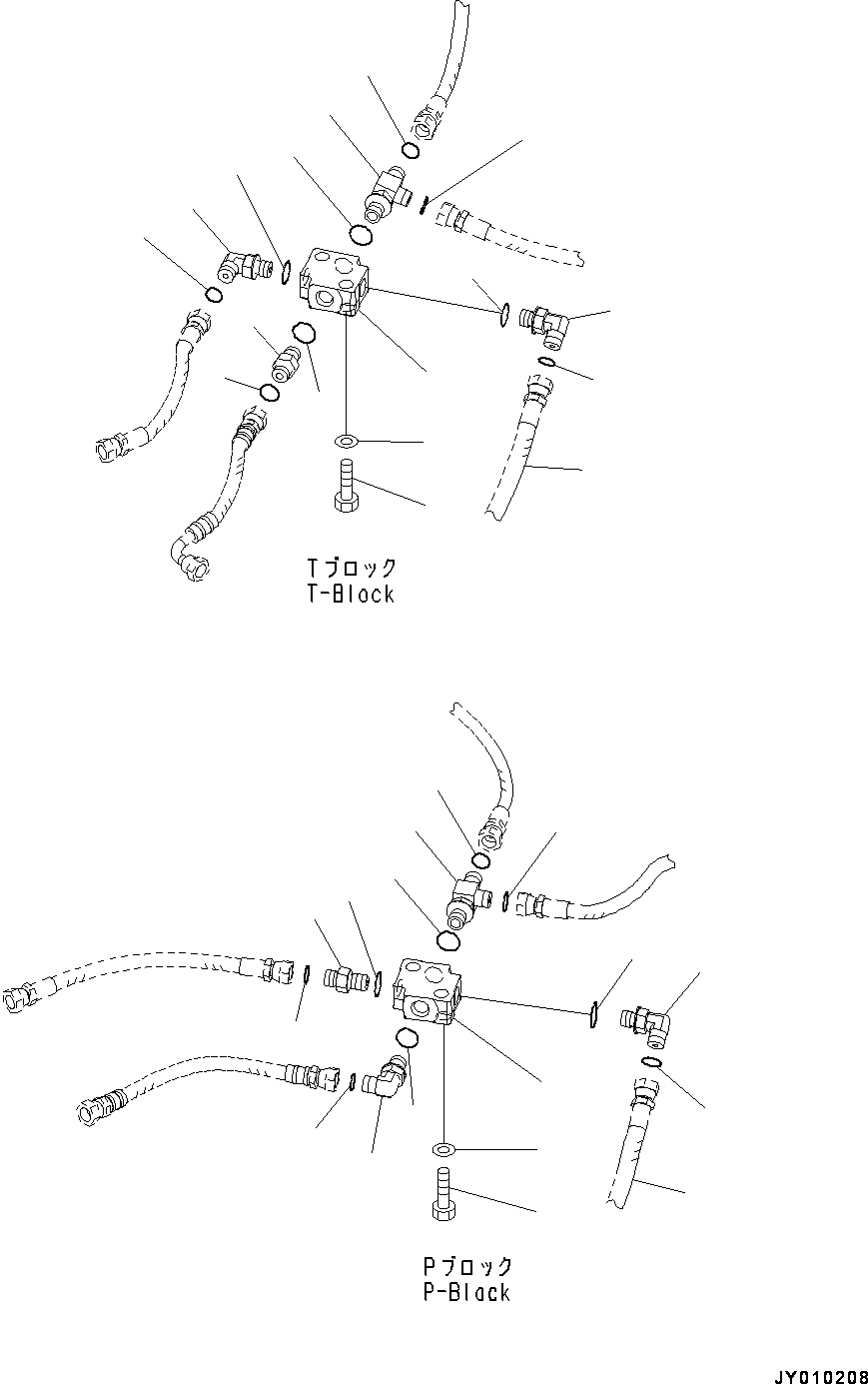 Hose(Drain Piping) (22J-62-26431) KOMATSU