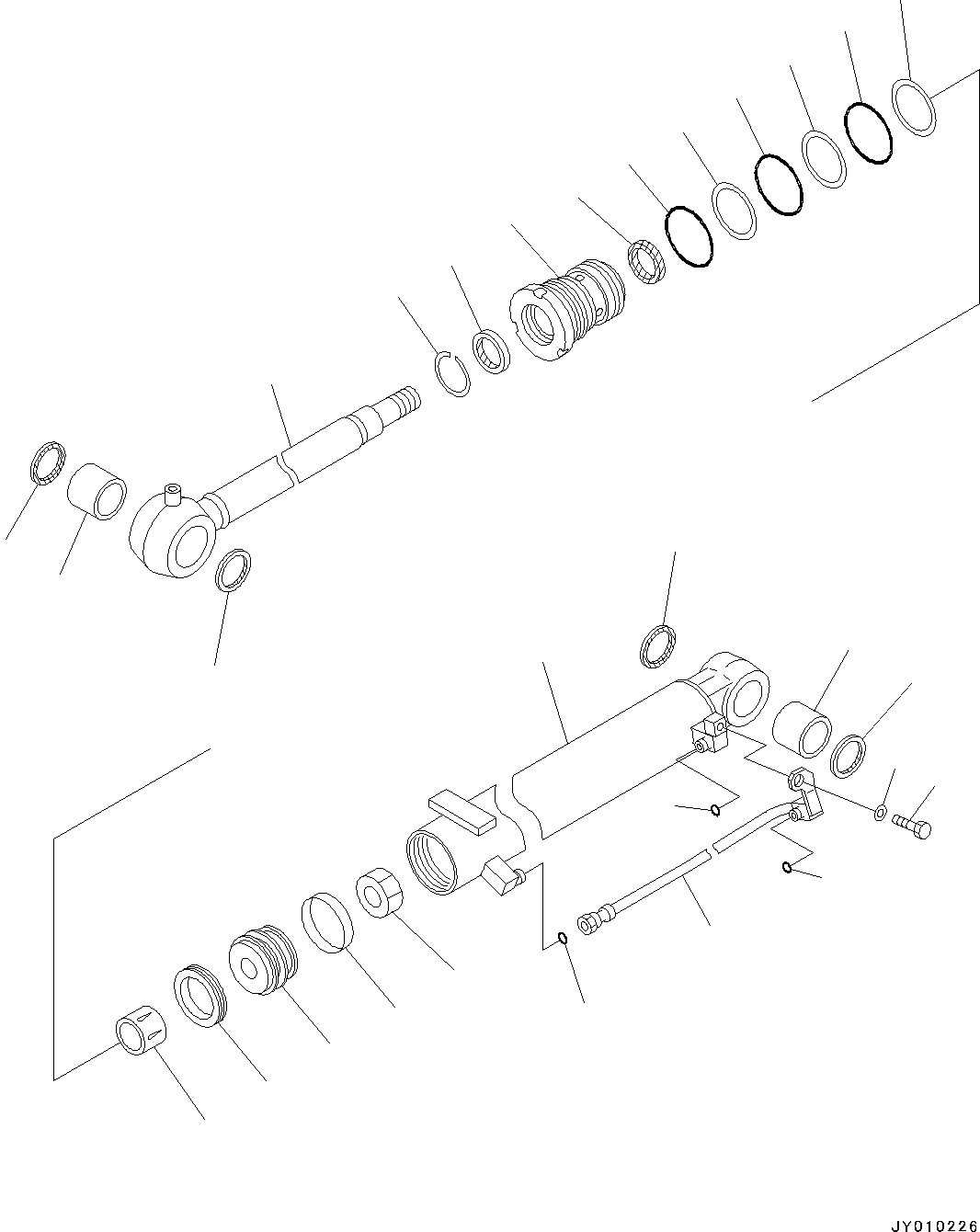 Цилиндр в сборе 707-00-0J970 KOMATSU