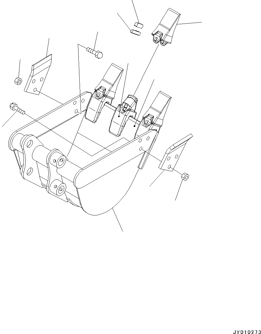 Bucket Assembly 22J-70-28401 KOMATSU