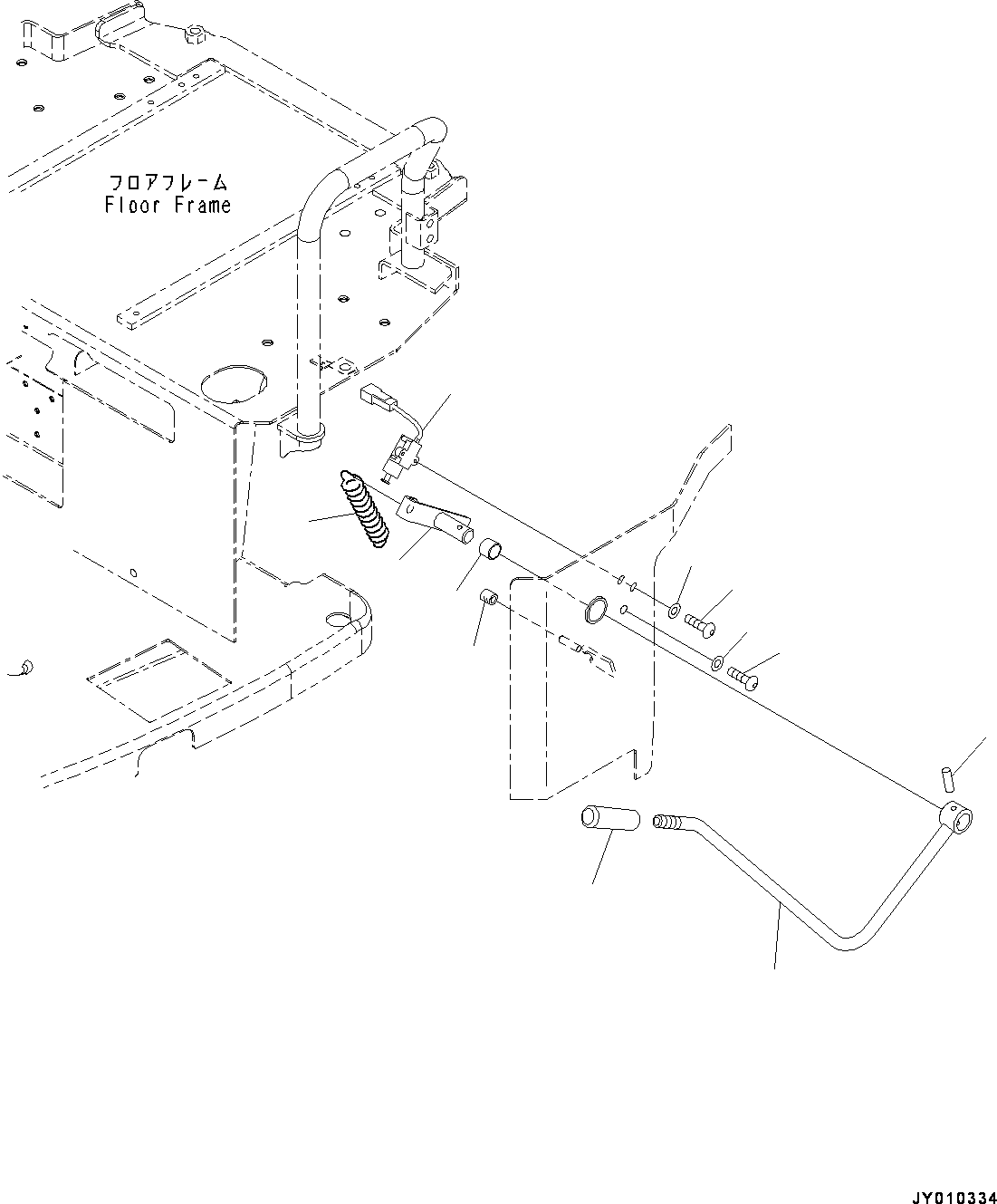 Винт с внутренним шестигранником 01245-01035 KOMATSU