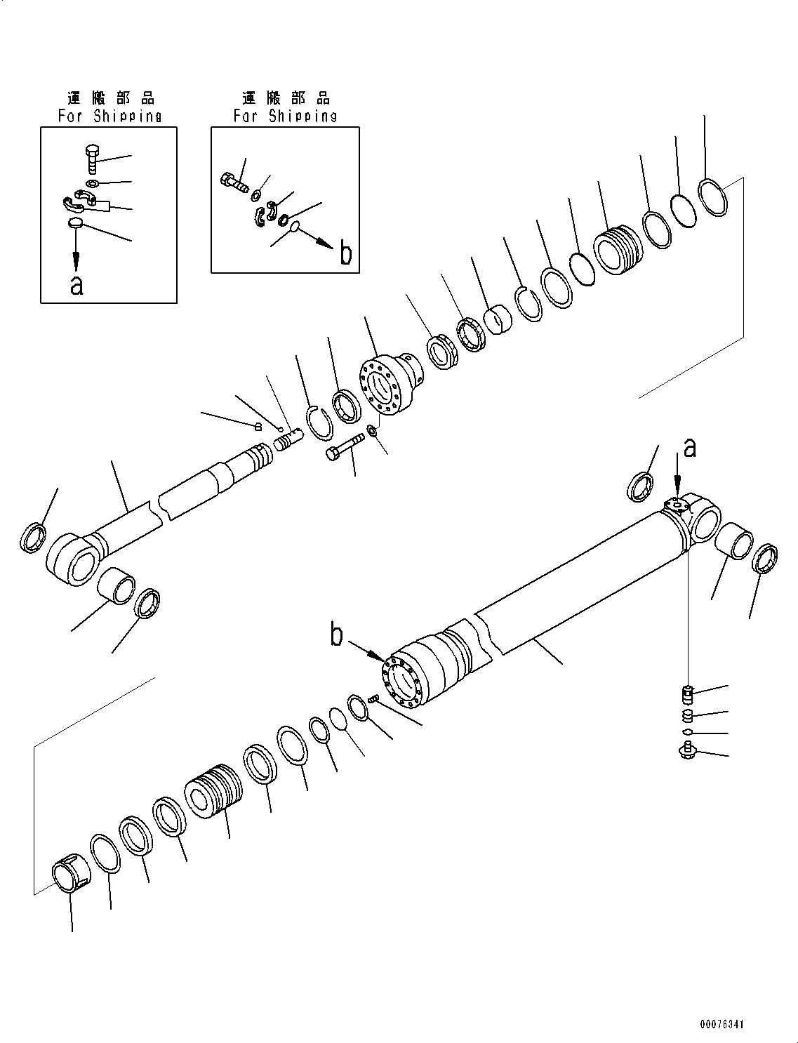 Цилиндр в сборе 707-01-0ZG10 KOMATSU
