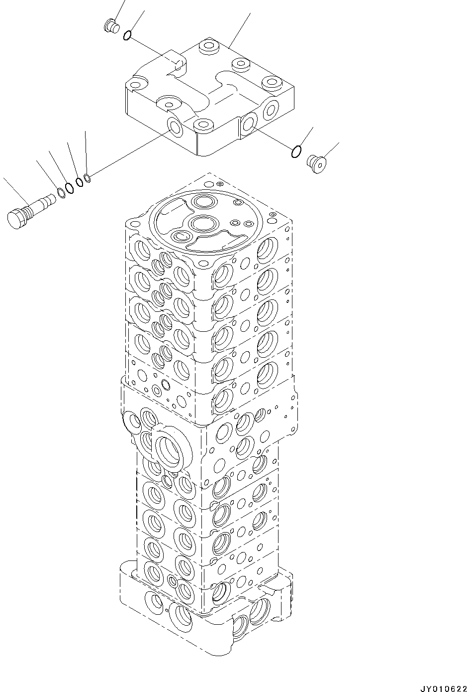 CONTROL VALVE, ASSEMBLY 723-2A-50300 KOMATSU