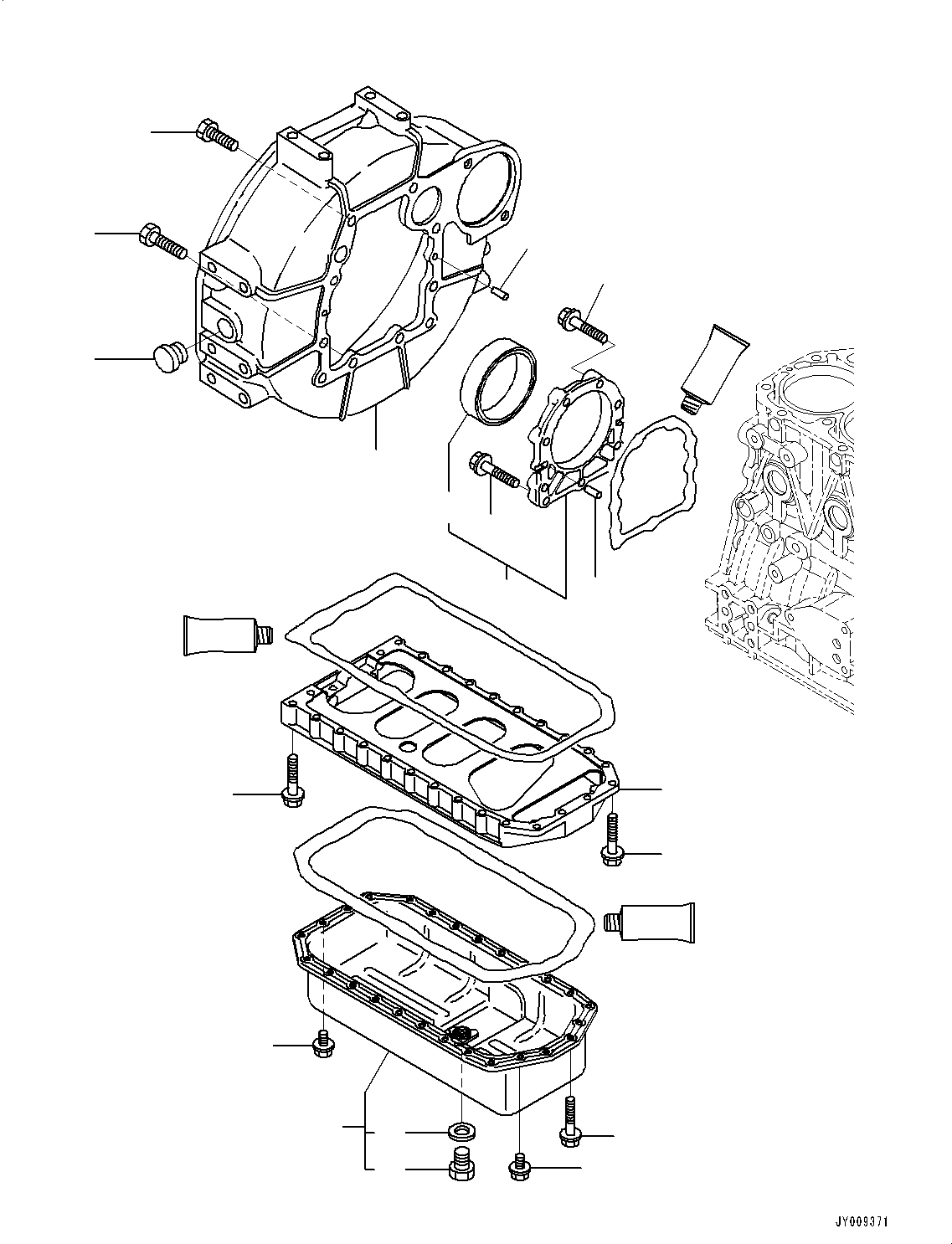 OIL PAN, ASSEMBLY YM129630-01781 KOMATSU