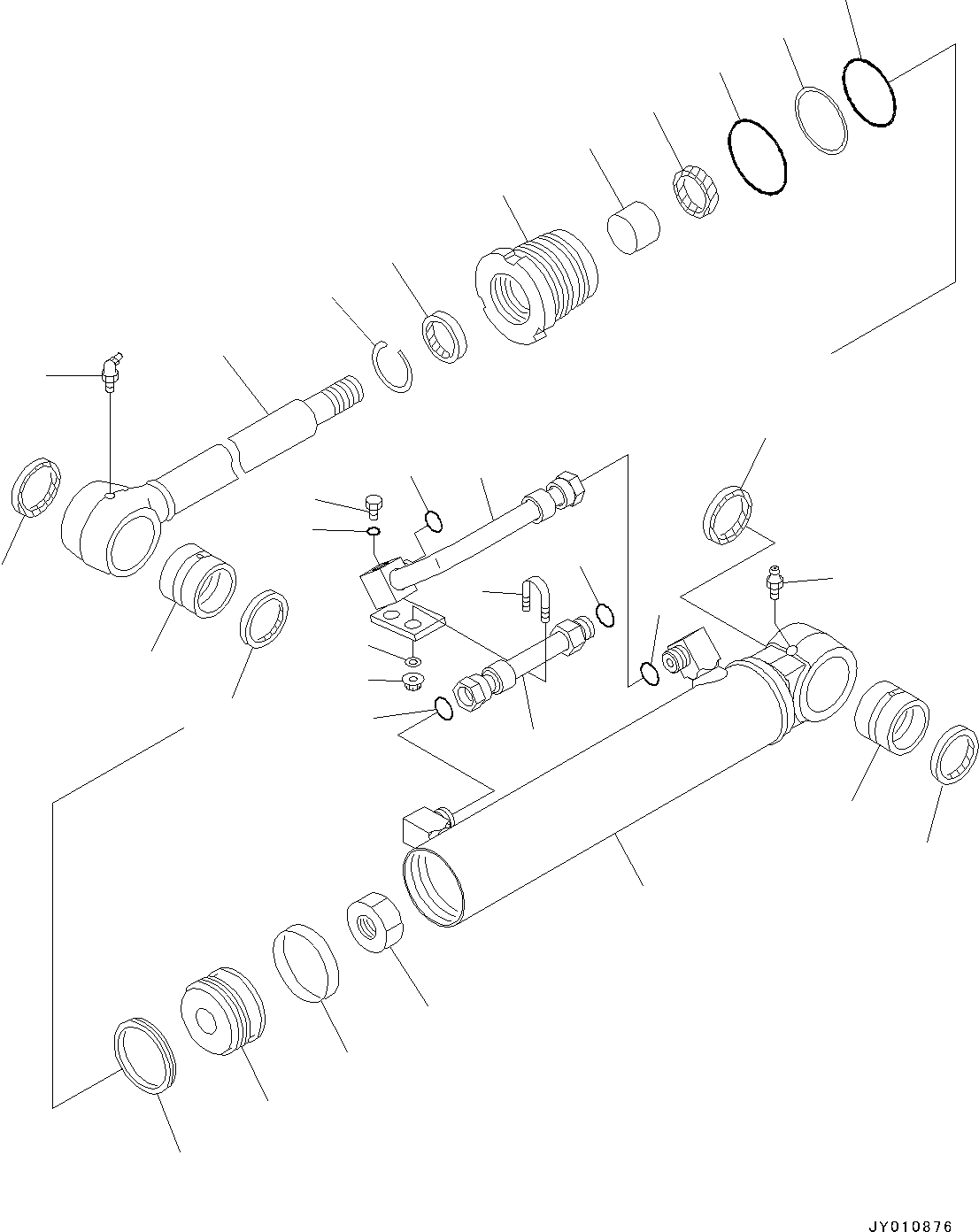 Цилиндр в сборе 707-00-0H450 KOMATSU