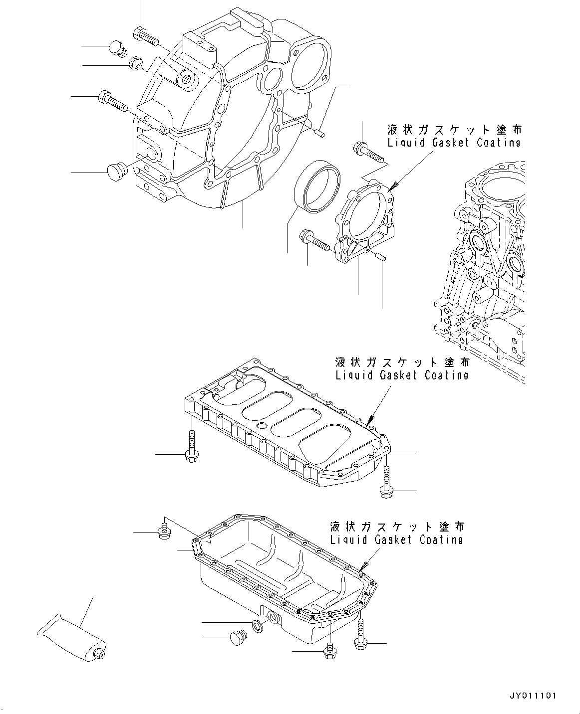 Пробка YM23887-180002 KOMATSU