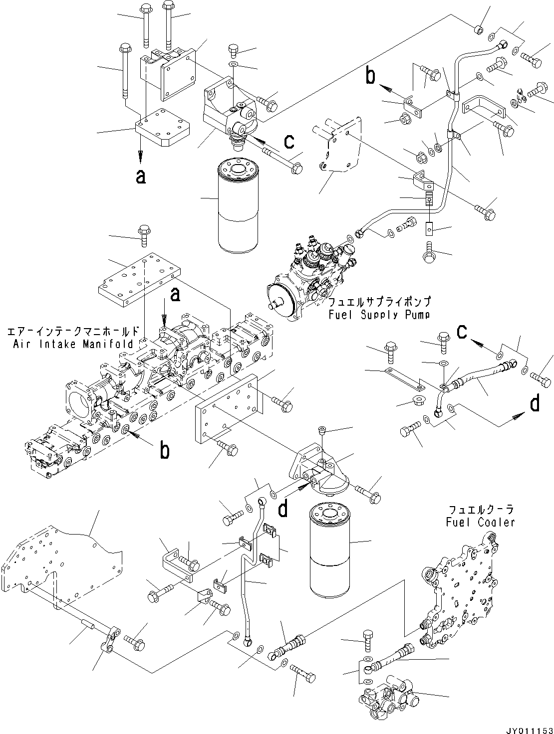 Block(Fuel Filter,Priming Pump) (6251-71-7230) KOMATSU