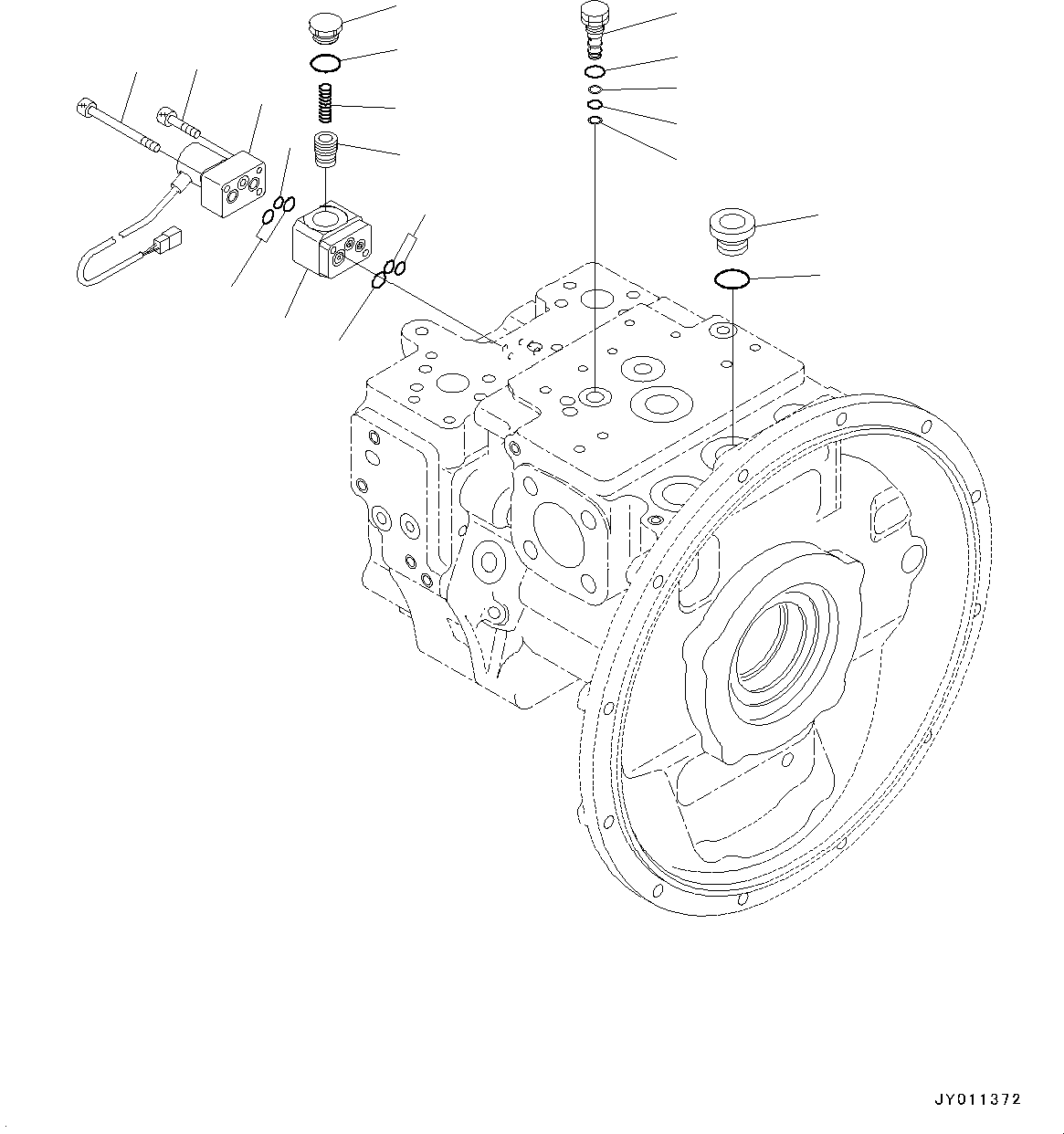 Насос в сборе 708-3M-00031 KOMATSU
