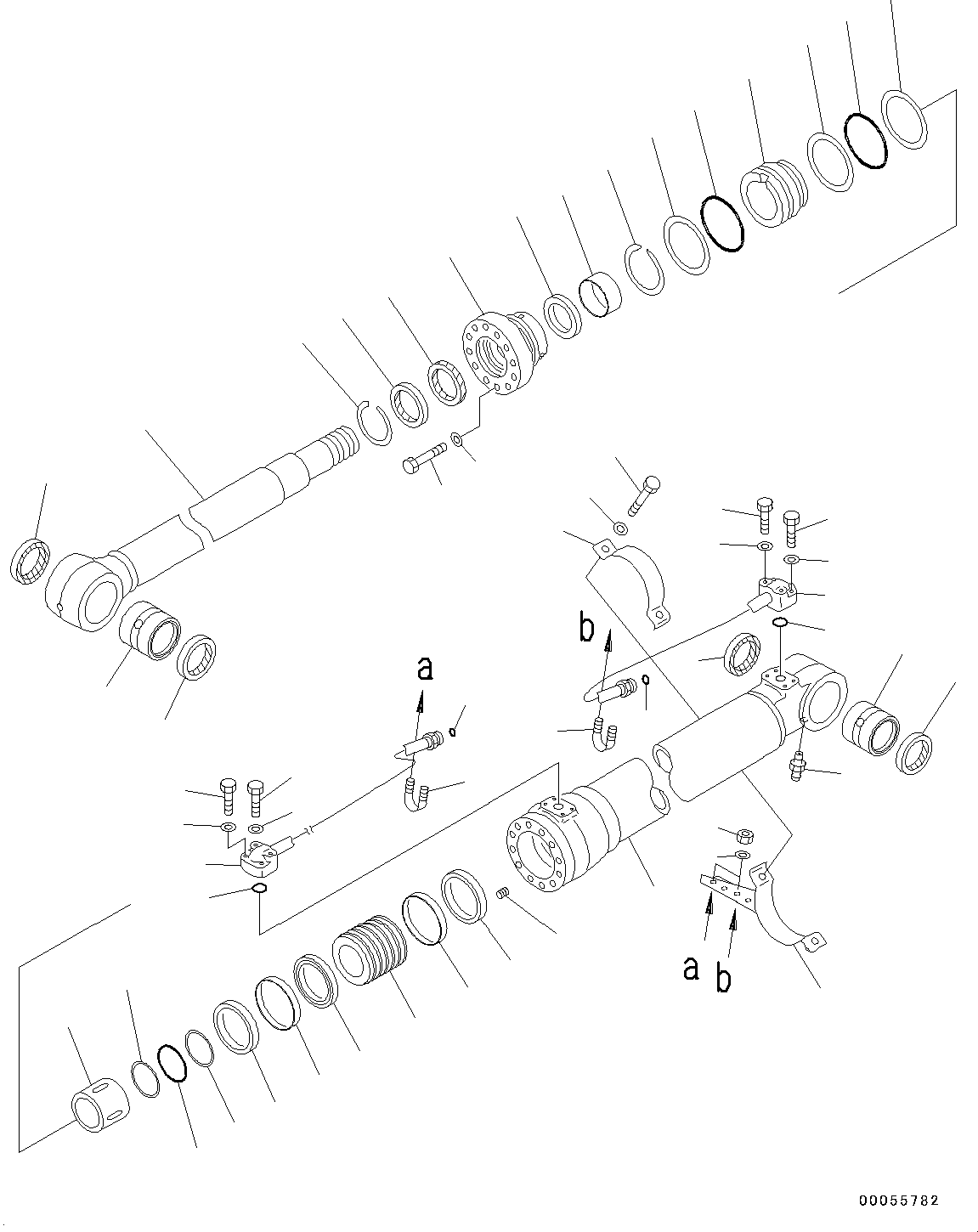 Цилиндр в сборе 707-01-XYK20 KOMATSU
