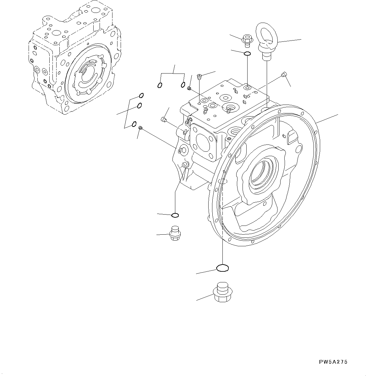Насос (подузел) 708-3M-01031 KOMATSU