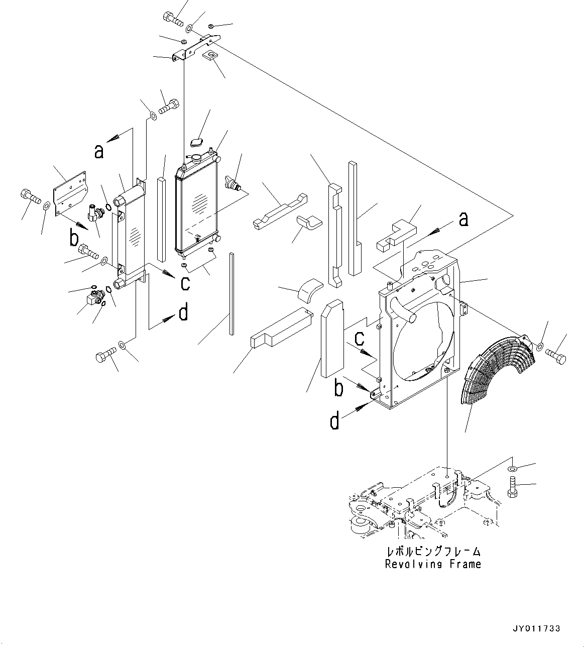 RADIATOR, ASSEMBLY 2A1-03-51111 KOMATSU