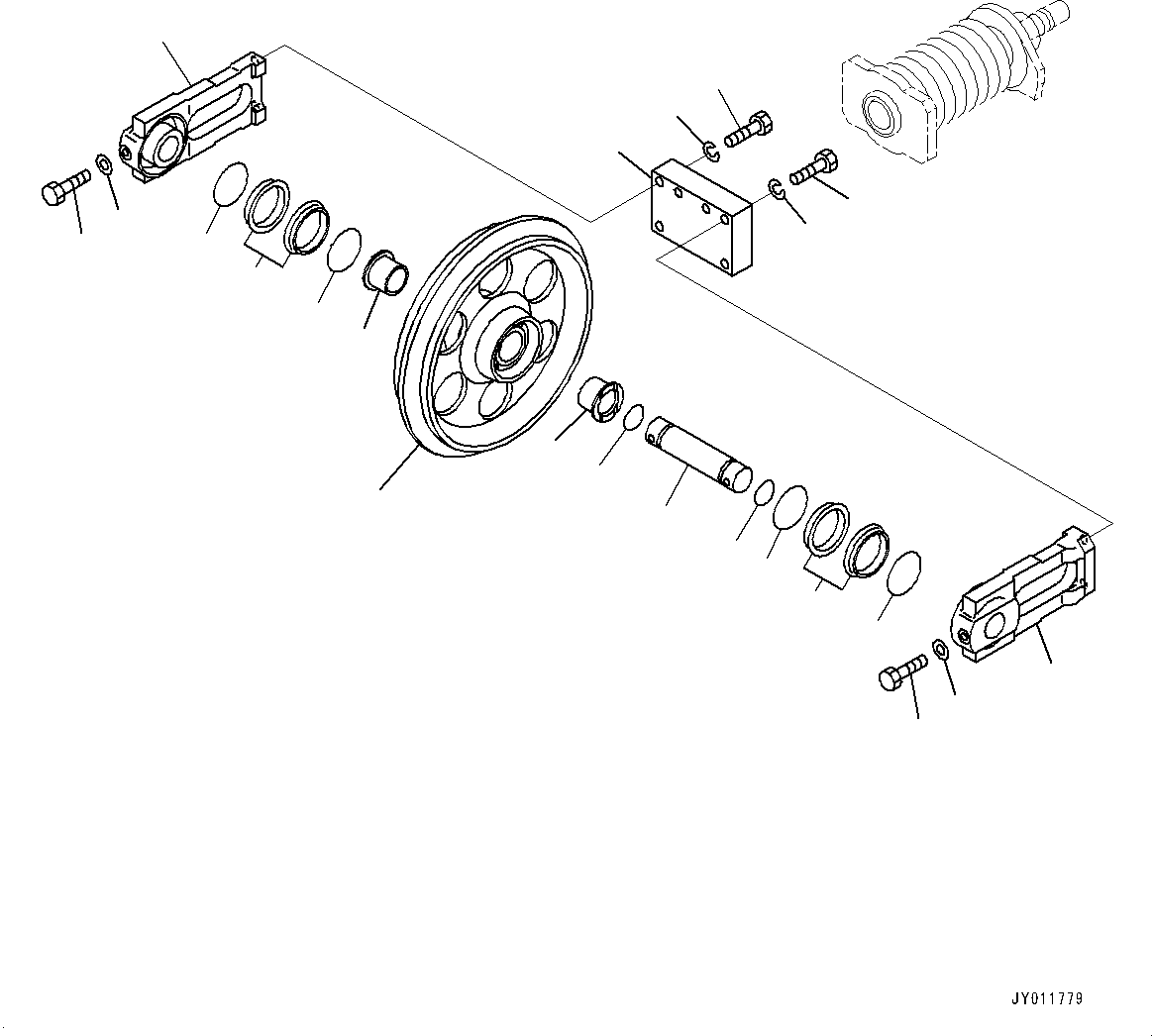 Направляющее колесо в сборе 22K-30-22100 KOMATSU