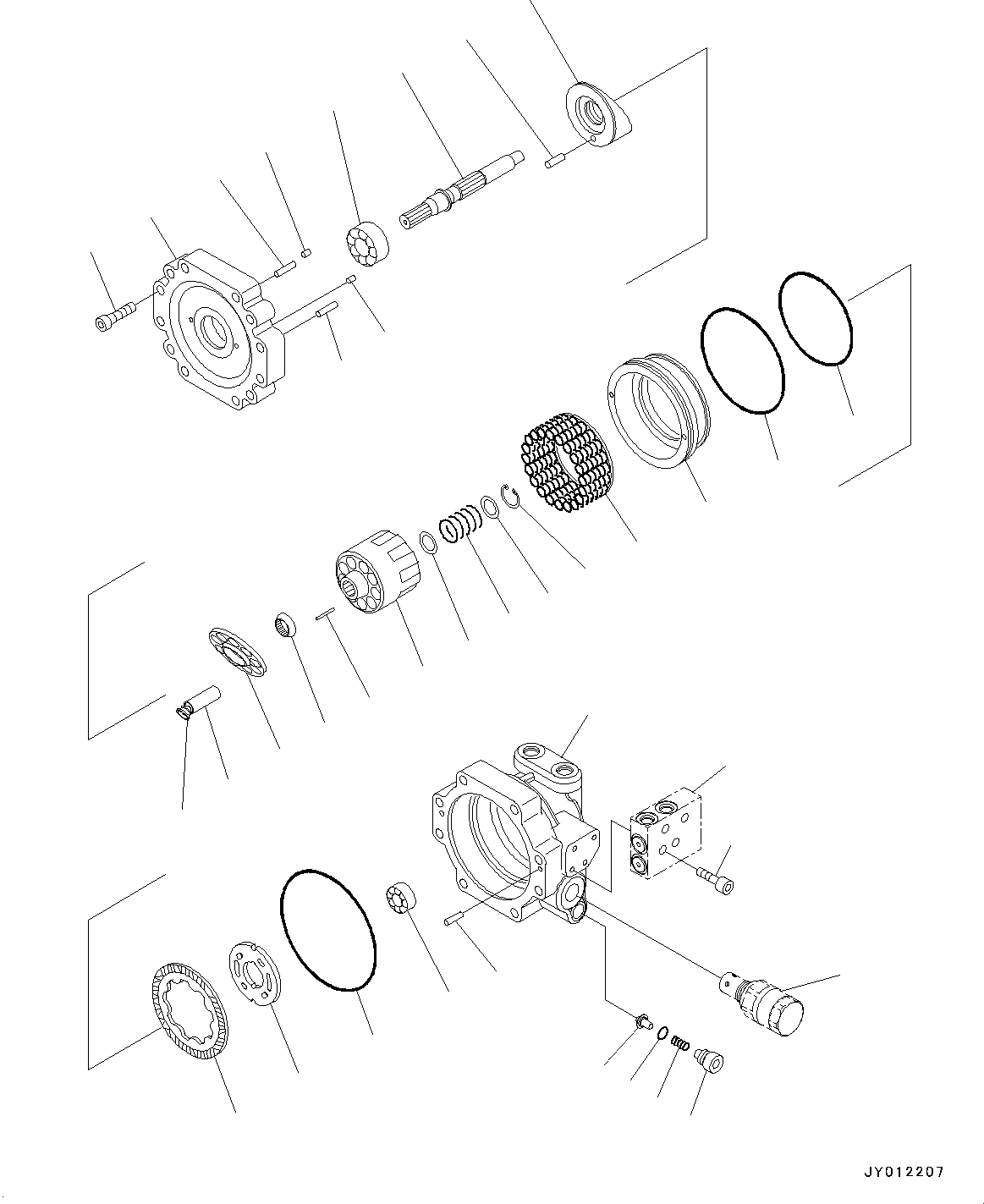 Valve Assembly, Timer(Swing Machinery and Motor,Inner Parts, Swing Motor) (FUZFT02C8271A) KOMATSU
