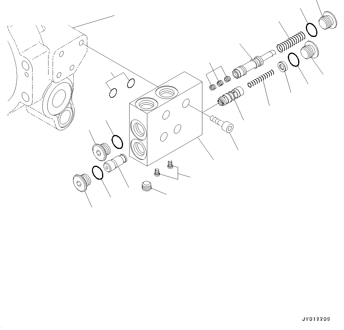 Bolt(Swing Machinery and Motor,Inner Parts, Swing Motor) (FUTH6X15) KOMATSU