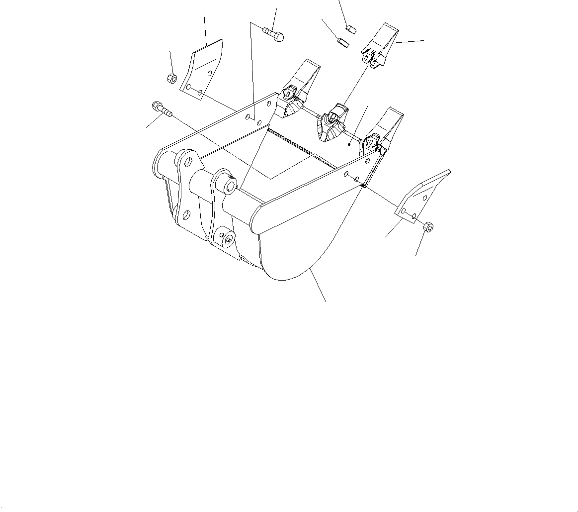 Bucket Assembly 22K-70-21902 KOMATSU