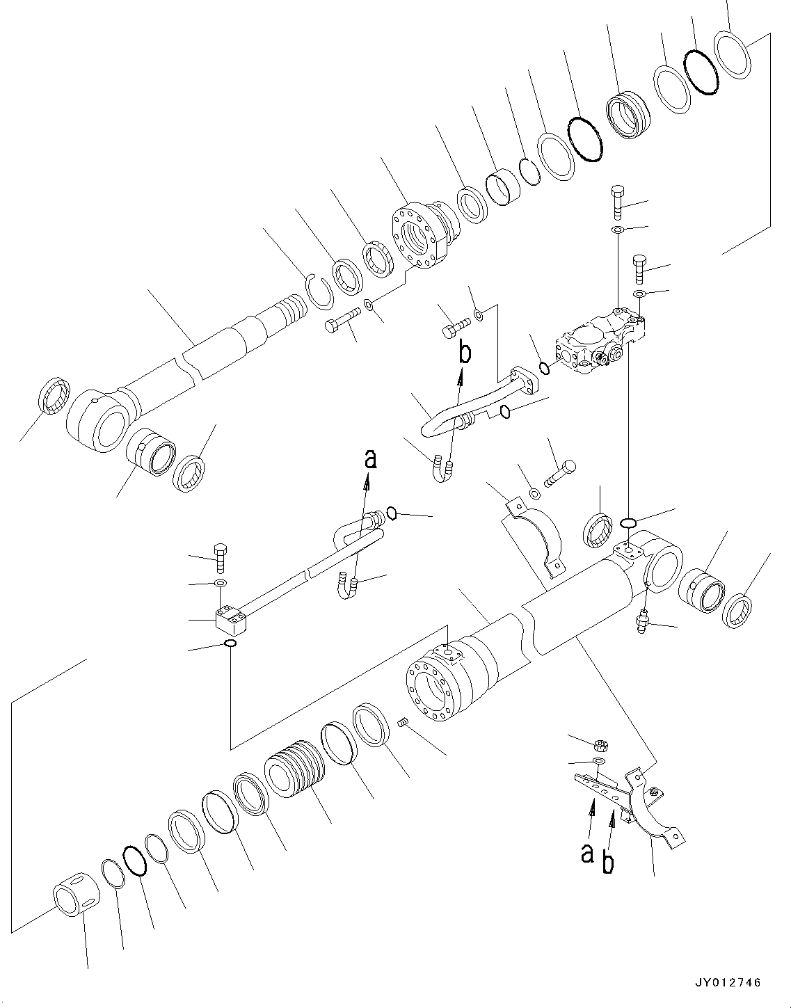 Цилиндр в сборе 707-01-0AE00 KOMATSU