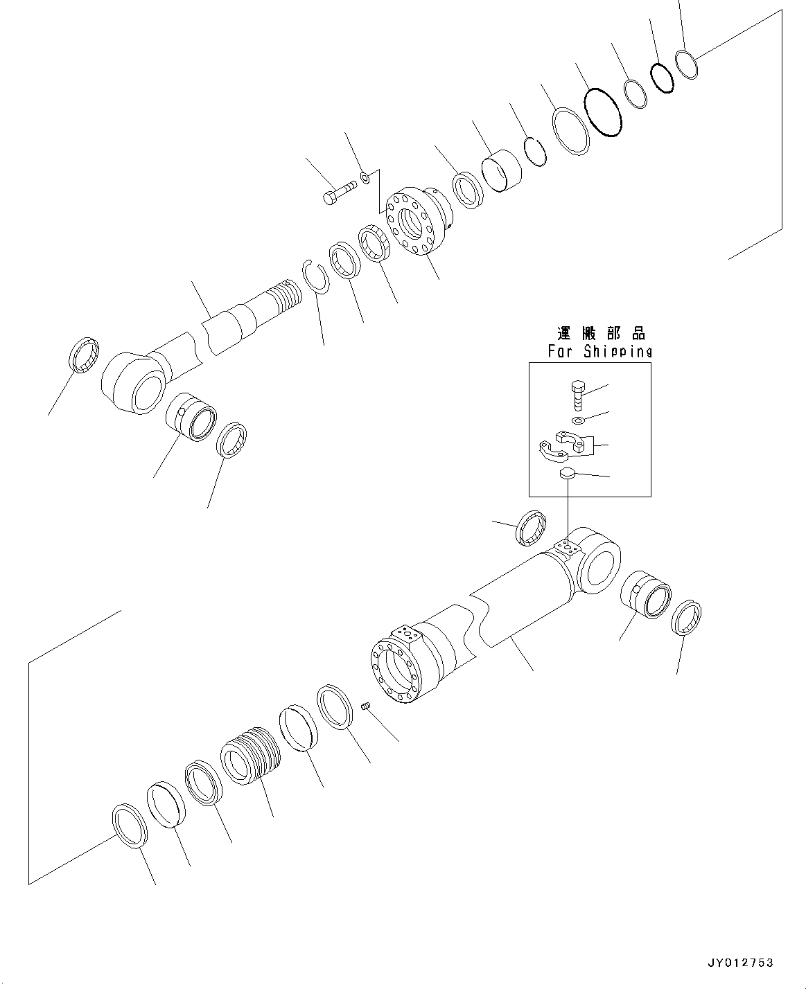Шток поршня 707-58-90F80 KOMATSU