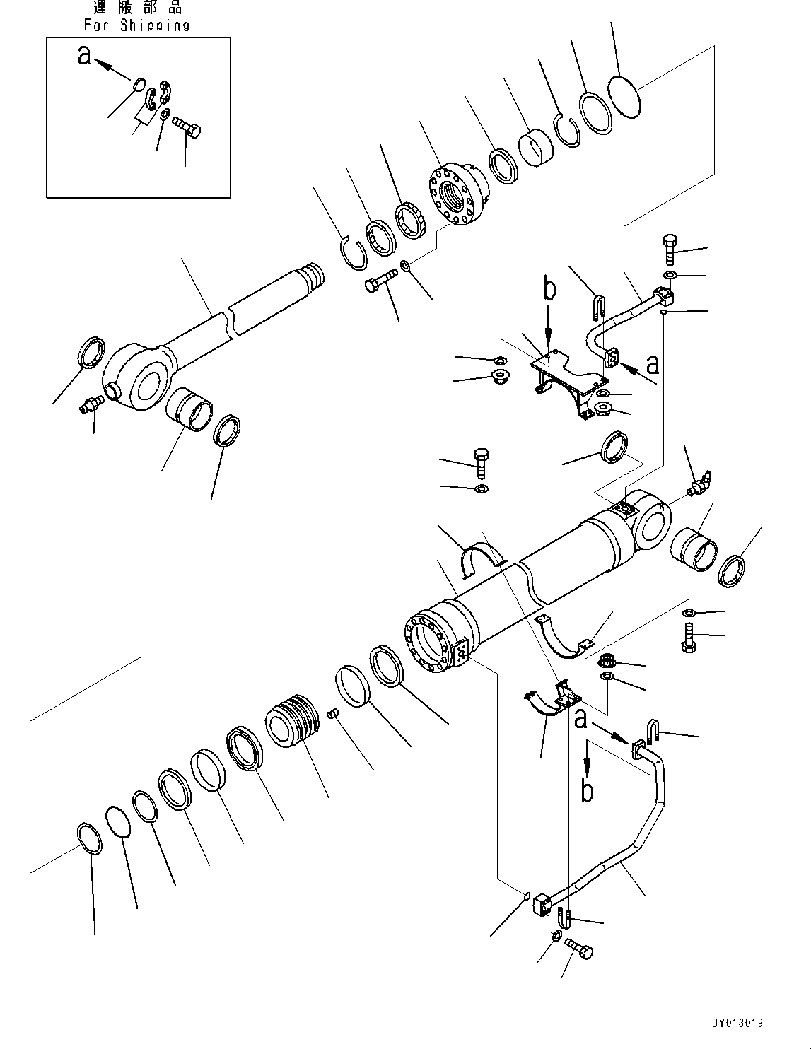 Цилиндр в сборе 707-01-0AG80 KOMATSU